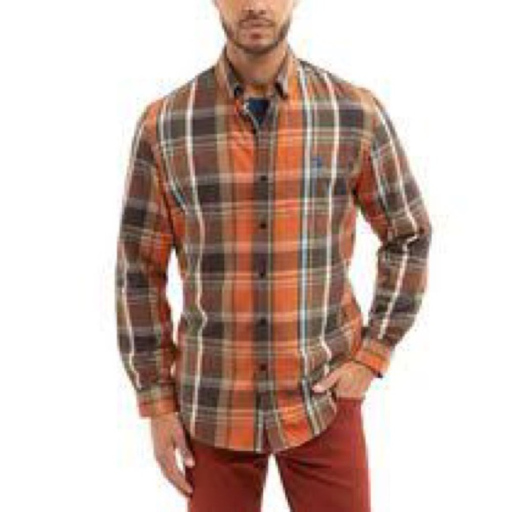 NWT! Men’s Polo button down shirt size LT